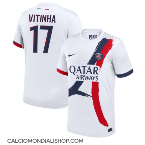 Maglie da calcio Paris Saint-Germain Vitinha #17 Seconda Maglia 2024-25 Manica Corta